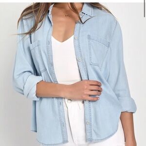 Light Blue Denim Shirt for Women